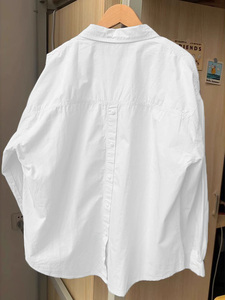 白色薄款防晒衫衬衫外套女夏季2024新款休闲百搭宽松纯棉开衫上衣
