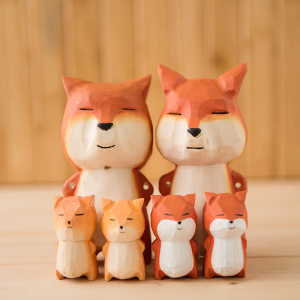 尊贵1877淘宝清仓处理 黄杨木雕藏狐好屌的小狐狸 小怪兽个性小木雕