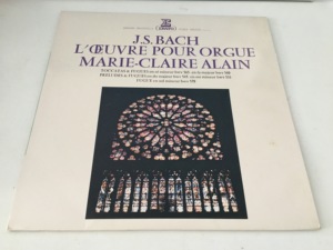 玛丽亚克莱尔阿兰演奏巴赫的管风琴作品5首赋格曲  LP 黑胶