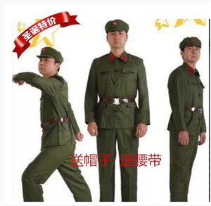 革命军65式军装70年代绿军装八路军老红军/80年代演出表演摄影服