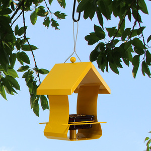 小鸟喂鸟器户外引鸟悬挂式防雨野外喂食器阳台别墅鸟食盒cw3136a
