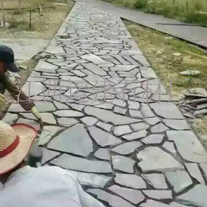 天然青石板乱条板岩乱行毛石碎拼 欧式风格 铺地砖 外墙砖文化石