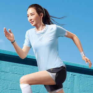正品adidas阿迪达斯张钧甯款女装半袖运动服短袖t恤fk9615 fk9617
