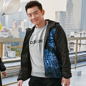 2017冬季正品阿迪达斯neo郑恺同款茄克外套防风服男cd3526 br8426