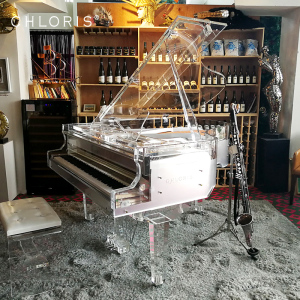 chloris克洛里斯 定制三角水晶钢琴透明钢琴 进口高配演奏水晶琴