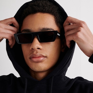 欧美风墨镜女高级感ins个性前卫潮小框长方形ow嘻哈搞怪太阳眼镜