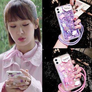 杨紫同款iphone13手机壳透明适用苹果12promax11全包通流沙防摔