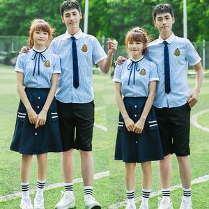 班服夏季长裙高中生学院风六年级毕业班服高三初三大合唱团演出服