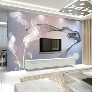 现代简约客厅卧室沙发电视背景墙壁纸壁画3d立体欧式影视墙纸墙布