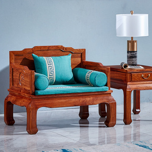 红木家具刺猬紫檀沙发新中式实木客厅组合六件套花梨木罗汉床