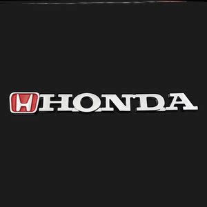 适用于本田honda英文字母车标雅阁思域飞度杰德奥德赛后尾箱车贴