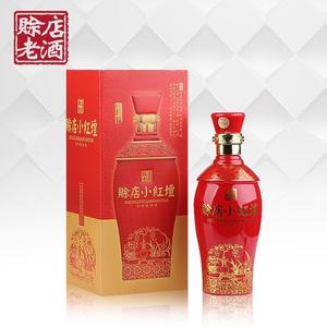 河南南阳赊店老酒小红檀小红坛52度浓香型婚宴礼品白酒整箱包邮