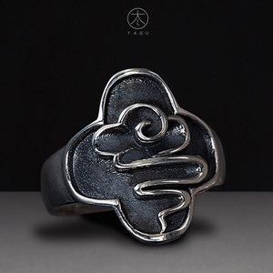 冭古 独立银饰设计品牌 大理纯手工创意 大理的云戒指 s925 纯银