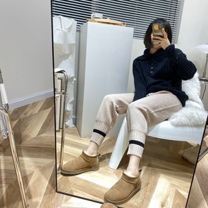 fvaugg河南家桑坡村休闲奶奶裤女士松紧腰烟管四杠裤百搭fvΑugg