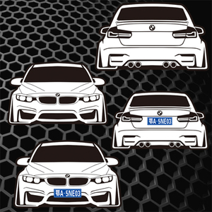 宝马车友会车贴