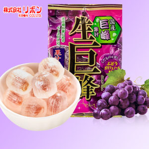 日本进口ribon理本生巨峰葡萄糖梅子柠檬桃子生梅饴水果糖喜糖