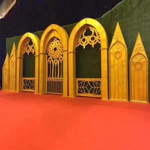 百界婚庆道具铁艺哥特门婚礼摆件场景布置拍摄道具拱门舞台装饰