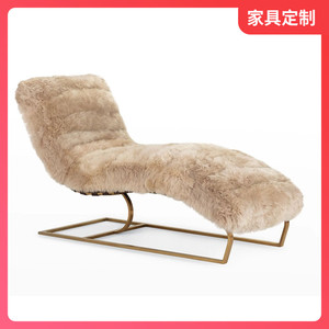 轻奢s型情趣单人医美沙发卧室情侣调情贵妃躺椅酒店美人榻可定制