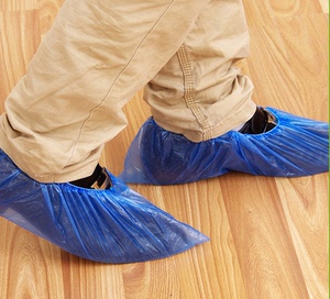 一次性塑料鞋套机房样板房室内防尘无纺布鞋套加厚脚套10包包邮