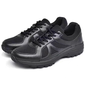 新款小黑鞋作训鞋男新式体能训练鞋16式警春秋武工作运动男鞋