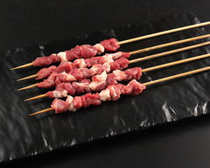 羊肉串/5串 户外烧羊肉串BBQ烧烤食材半成品新鲜肉串真空包装上海