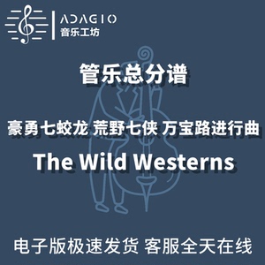豪勇七蛟龙 荒野七侠 万宝路进行曲 2级管乐合奏 总谱分谱mp3