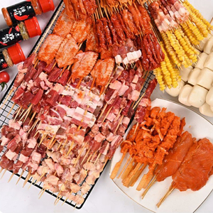烧烤食材5-7人套餐新鲜烧烤材料羊肉串牛肉串半成品烤串户外食材