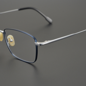 5.9g日本手造超轻纯钛眼镜 全框男潮商务方框近视女成品眼镜框架