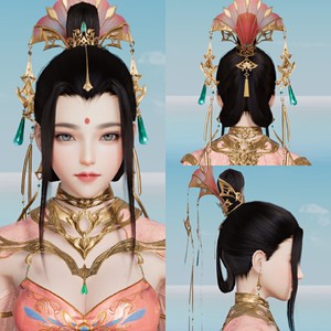 墨染青丝假发定制剑网三七秀星演套cos假毛一件起定做各种假发