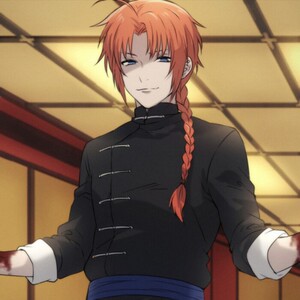 墨染青丝假发定制银魂神威cos假发一件起定做各种人物假毛假发