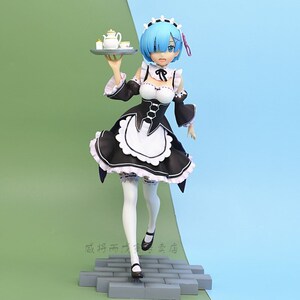 从零开始的异世界生活雷姆蕾姆女仆装流星锤托盘手办模型机箱摆件