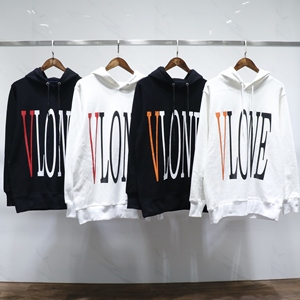 vlone 北京 pop up红橙大v帽衫陈冠希同款无破坏连帽卫衣