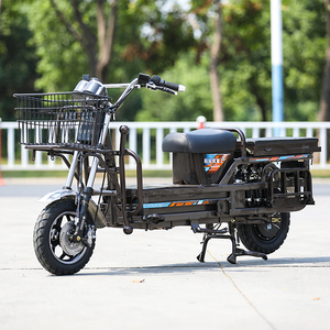 载重王电动电瓶车电摩72v两轮载货路霸拉货大力神外卖送餐2人踏板