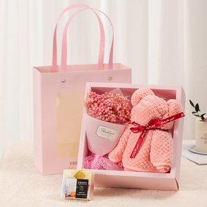 3月8日女神节小花束干花送妈妈三八妇女节礼物送老师女生礼品闺蜜