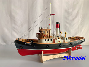 遥控船模拖轮模型成品 做工精美1:50拖船水手号