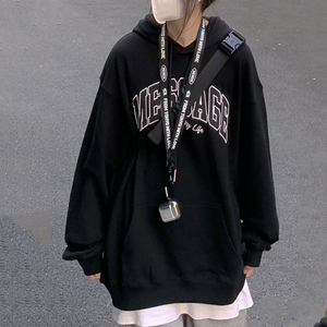 帽衫女薄款中长