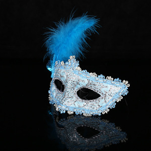 万圣节儿童面具女童面罩冰雪奇缘爱莎演出道具舞会艾莎公主眼罩