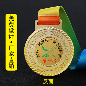 奖牌定制学校运动会挂牌活动纪念章儿童幼儿园奖章定做马拉松胸牌