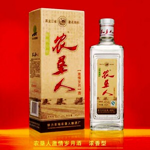 6瓶装农垦人白酒激情岁月浓香型42度450毫升北大荒铁力农场纯粮