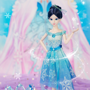 叶罗丽娃娃女孩儿童玩具衣服套装礼盒生日礼物 冰公主滑冰29厘米