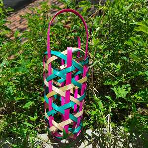 50名俊江湖淘宝竹编织猪笼猪笼入水寓意中秋猪仔月饼秋装儿童纯手工