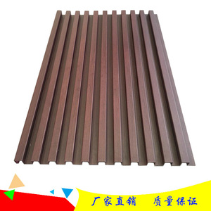 新品铝合金长城板墙面板户外门头招牌凹凸木纹铝扣板广告吊顶天花