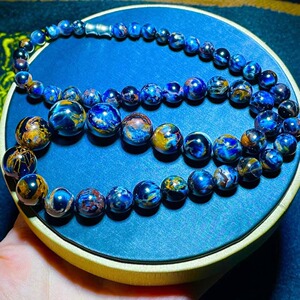 天然彼得石猫眼塔链纳米比亚蓝色宝石异象暴风雨时尚民族风饰品女