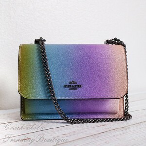 蔻驰彩虹包链条