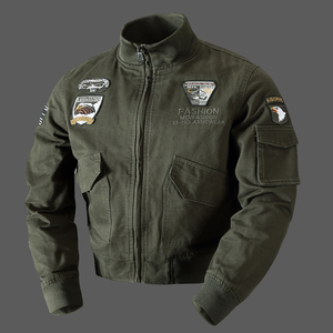 美式经典A2飞行员夹克美国空军飞行服纯棉水洗男美国海军二战外套