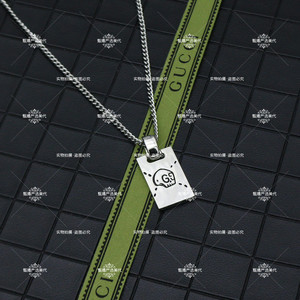 正品代购gucci古驰古奇项链ghost毛衣链情侣款情人节女款纯银色潮