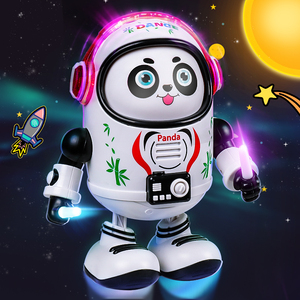 会唱歌跳舞的太空熊猫玩具婴儿电动摇摆机器人男女孩儿童3个月1岁