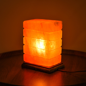 喜马拉雅方砖盐灯长方体水晶招财灯风水财位长明灯防辐射卧室夜灯