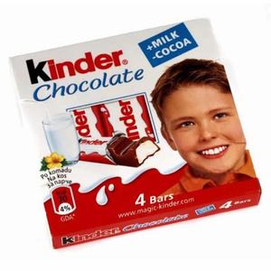 香港代购 德国Kinder健达牛奶夹心巧克力儿童零食4条入盒装50g