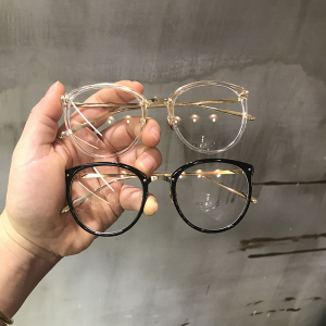 素颜神器眼睛透明有度数眼镜框女韩版潮复古近视网红款眼镜原宿风